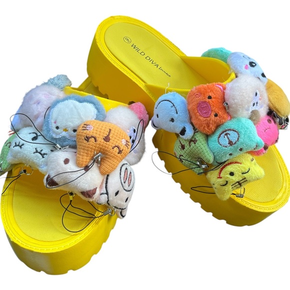 Wild Diva Shoes - Wild Diva Yellow Platform Shoes Bold Style